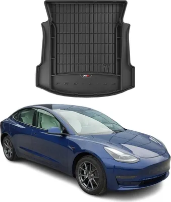 Produktbild von OMAC Gummi Kofferraumwanne für Tesla Model 3 2017-2025 TPE Laderaumwanne Schwarz