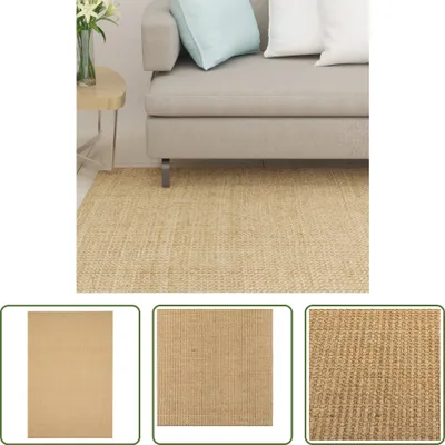 Produktbild von The Living Store Teppich Natur Sisal 100x150 cm