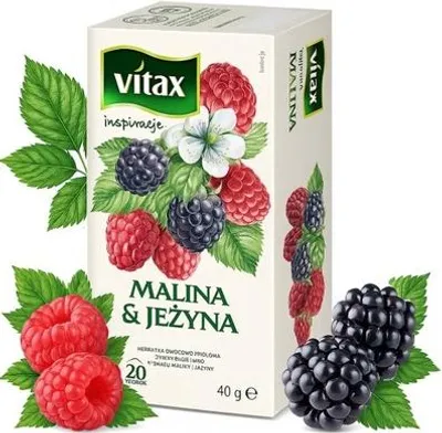 Image de Thé aux fruits fraise-mangue Vitax Her, 20 sachets