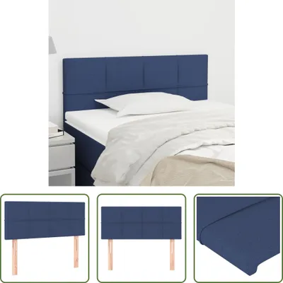 Produktbild von The Living Store Kopfteil Blau 90x5x78/88 cm Stoff