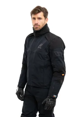 Image de Veste textile pour moto Rukka Armagate, noir/noir, 50