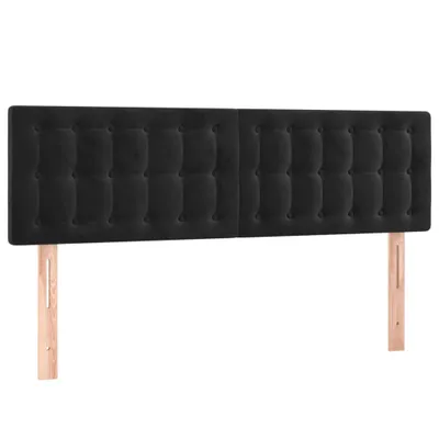 Produktbild von Kopfteile Schwarz 144x5x78/88 cm Samt