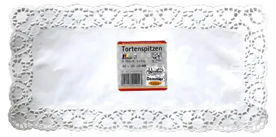 Produktbild von DEMMLER Spitzenpapier Torte ws40x20cm 6St Haushaltspack