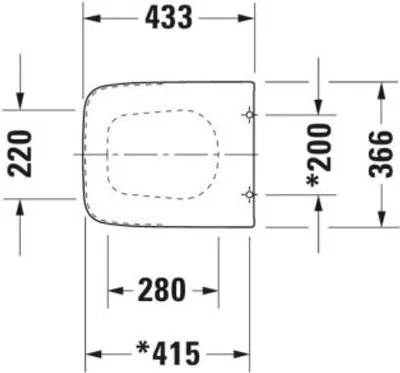 Produktbild von Duravit PuraVida WC-Sitz 0069190000 weiss, Scharniere Edelstahl, mit Senkautomatik