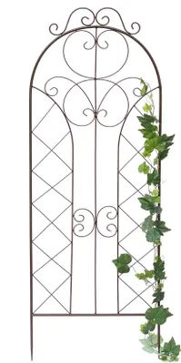 Zdjęcie produktu dla DanDiBo podpora do roślin pnących metalowa XXL wys. 150 cm szer. 50 cm z dekorem 96017 podpora do roślin pnących krata do roślin pnących