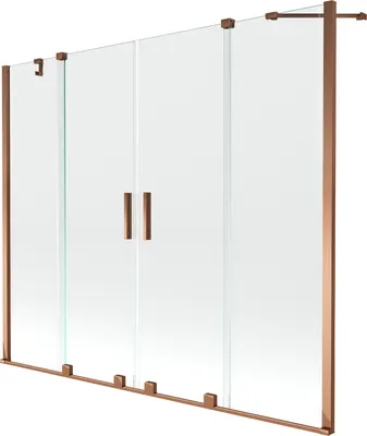 Zdjęcie produktu dla Mexen Velar Duo Parawan 2-skrzydłowy 170x150 Różowe Złoto