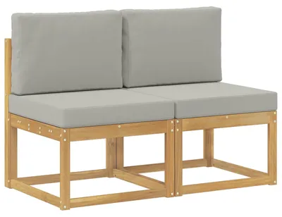 Zdjęcie produktu dla Sofa dwuosobowa, średniej wielkości, do użytku na zewnątrz, wykonana z solidnego drewna akacji