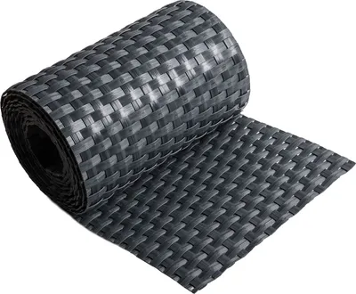 Produktbild von ECI © Poly-Rattan Sichtschutzstreifen für Doppelstabzaun 19 | 255cm Anthrazit RD03 1 Rolle
