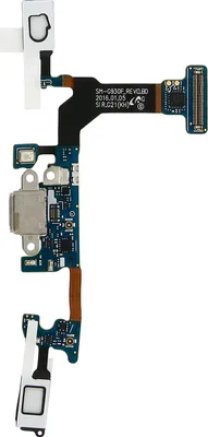 Obrázok produktu pre Nabíjací port Micro-USB a mikrofón pre telefón Samsung Galaxy S7, čierna farba