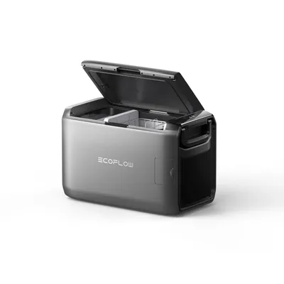 Produktbild von EF ECOFLOW Tragbare Kühl- und Gefrierbox 45L mit zwei Zonen, 39 Stunder netzunabhängige Kühlung, Stromversorgung über Netz/Solar/Autofür Camping