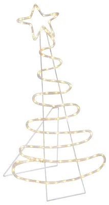 Imagen del producto de vidaXL Silueta de árbol de Navidad LED LOVIISA, 100 LEDs, luz blanca cálida