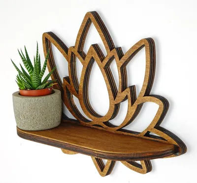 Produktbild von Skye Decor, Raf264, Wandregal, Nussbaum, 100 % SPERRHOLZ, 33 x 26 x 10 cm