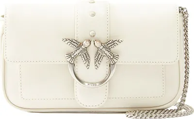 Produktbild von PINKO Umhängetasche Schultertasche Love One Pocket C White - Old Silver creme