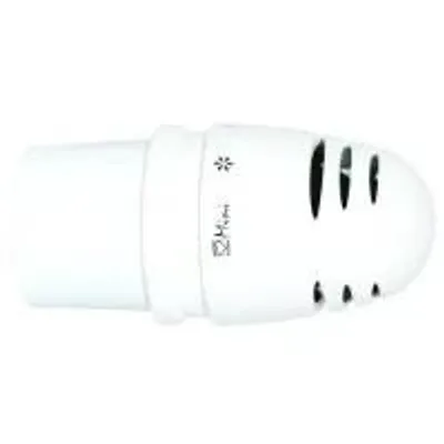 Produktbild von Herz Thermostatkopf Mini D, 0–30°C, mit Nullstellung, Flüssigkeitsfühler, weiß, 1 Stk.