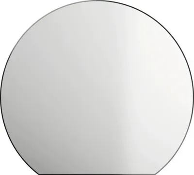 Immagine prodotto di Specchio rotondo TALOS Picasso nero Ø 100 cm - con cornice in alluminio di alta qualità per un ambiente elegante - Perfetto specchio da bagno