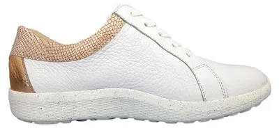Imagen del producto de Zapatos deportivos para mujer Waldläufer K-Ira, tipo botín con cordones, color blanco, para uso diario