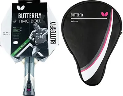 Produktbild von Butterfly 1x Timo Boll Vision 1000 Tischtennisschläger + Tischtennishülle Drive Case