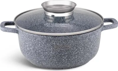 Produktbild von Topf 5.6L Kochtopf, Graue Farbe, Topf, Suppentopf Spargeltopf, Großer Topf, Kompotttopf, Steinbeschichtung