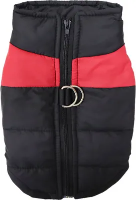 Produktbild von Hundemantel Winterjacke Hundejacke wasserdichte Winter Jacke Warm Winterweste für Kleine Mittlere Große Hunde Gefütterter Brustschutz（2XL, Rot）