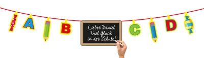 Produktbild von FOLAT Girlande Schulanfang bunt 4 Meter bunt