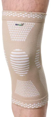 Produktbild von Kniebandage aus Bambusfaser - 1 Stück - Größe XL - Beige