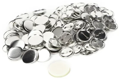 Produktbild von 100 Stück leere Anstecknadeln, 44 mm, rund, Sicherheitsabzeichen, Emblem, Medaillenteile, Zubehör für DIY-Handwerk, Geschenke, Souvenirs