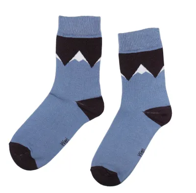 Produktbild von Herren Basic Socken aus Baumwolle Berge Jeans Blau Größe 43-46