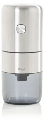 Produktbild von AdHoc Elektrische Kaffeemühle i.Mill, CeraCut® Ceramic Mahlwerk, inkl. Lithium Akku, Edelstahl / Acryl