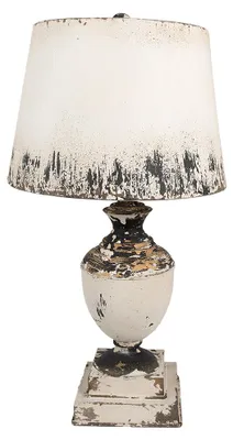 Obrázek produktu pro Stolní lampa Clayre & Eef Ø 32x60 cm Béžové dřevo