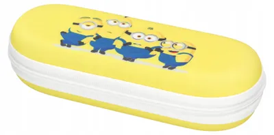 Zdjęcie produktu dla Etui na okulary MINIONKI futerał dla dzieci pokrowiec na zamek oryginalne
