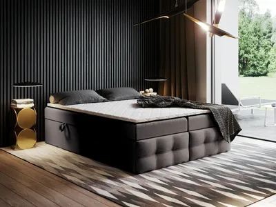 Produktbild von Boxspringbett mit Bettkasten Ewora 4 130x200 cm Pocket, Polsterbett, Bettgestell, Doppelbett, Stauraum, Schlafzimmer