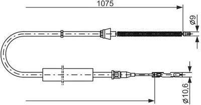 Produktbild von Bosch Seilzug, Feststellbremse  1 987 477 808