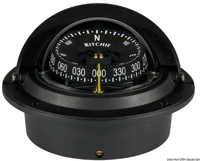 Image de RITCHIE Boussole encastrable Wheelmark 3" noir/noir , 1 pièce