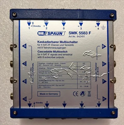 Produktbild von Spaun SMK 5583 F, Blau, Silber, 1 Stück(e), F, 145 mm, 130 mm, 40 mm