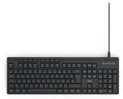 Produktbild von Hama CK-200 Tastatur Heimbüro USB QWERTZ Deutsch Schwarz