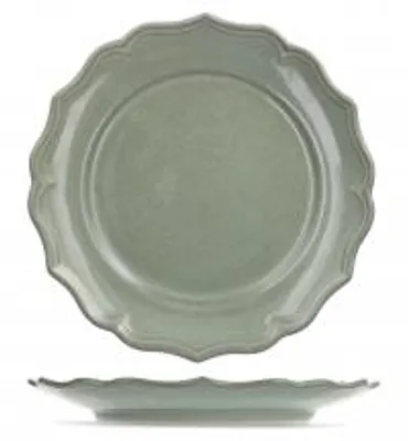 Immagine prodotto di H&H Set 6 Piatti Piani Sinfonia In Stoneware Verde Cm 27