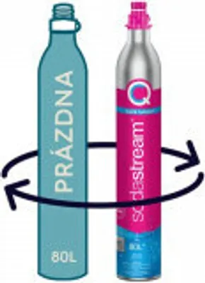Produktbild von 60-liter-schnellanschluss-co2-gas-nachfüllflasche für sprudelmaschine Sodastream CYLINDRE QUICK CONNECT