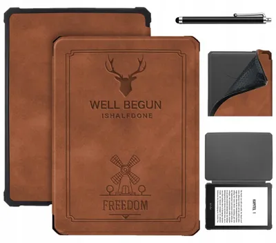 Produktbild von AllTabCases Smart Cover Hülle TPU für Kindle Paperwhite 5 + Stift