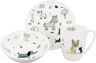 Image de Service de table pour enfants EKO Farma (assiette, bol, tasse)