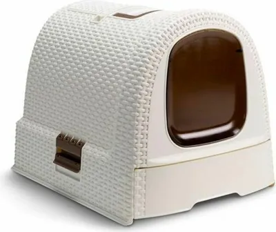 Produktbild von Curver Katzentoilette 51x38,5x39,5 cm Weiß 400462