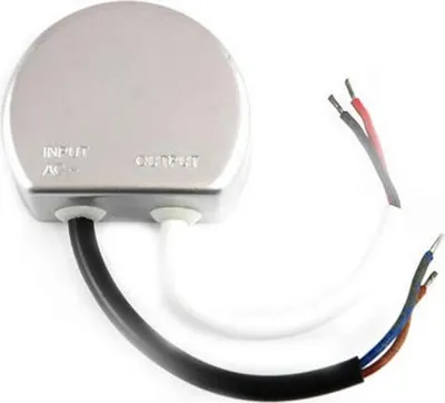 Produktbild von LED Trafo 20W rund Rundnetzteil 12V/DC Wasserfest IP67 Unterputzdose