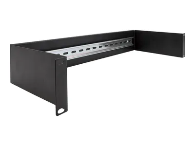 Produktbild von Delock 19 Zoll Hutschienenpanel 2 HE schwarz