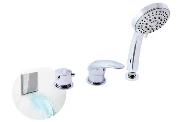 Produktbild von 4-Loch Chrom Wasserfall Badewannenmischer RAV SLEZAK