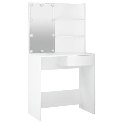 Produktbild von "2026 Aktion"Schminktisch Modernes Design - Kosmetiktisch/Frisiertisch - mit LED Weiß 74,5x40x141 cm DEMöbel 9772576
