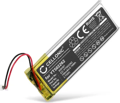 Immagine prodotto di CELLONIC 1x Batteria per Headset / Auricolare / Cuffie Compatibile con Midland BTX1 Pro, BTX1 Pro S, BTX2 Pro, YT502262 – (750mAh, 3.7V)