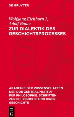 Produktbild von Zur Dialektik des Geschichtsprozesses