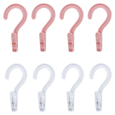 Imagen del producto de Juego de 4 pinzas de plástico resistentes para ropa y toallas