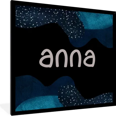 Produktbild von MuchoWow® Gerahmtes Poster Anna - Pastell - Mädchen 40x40 cm - Poster mit Schwarzem Bilderrahmen Wandposter Rahmen Foto Bilder - Mit Rahmen - Wanddekoration Schlafzimmer