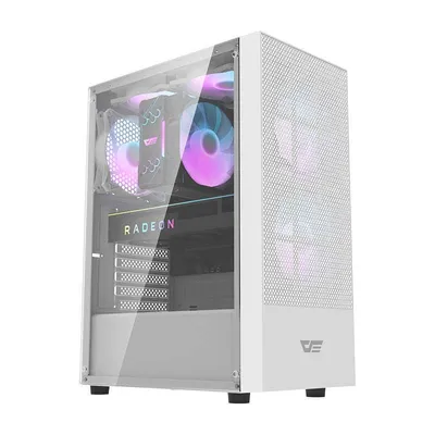 Produktbild von darkFlash Darkflash A290 computer case (white) + 3 RGB fans