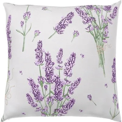 Produktbild von Kissenbezug aus glatter Baumwolle PROVENCE LAVENDEL, violett